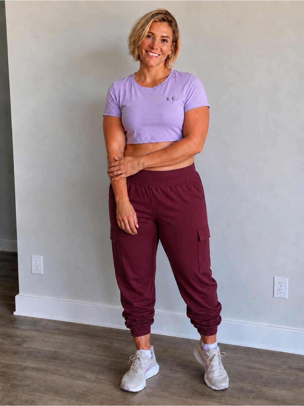 OLD NAVY Extra High Rise Active Burgundy Powersoft Leggings XL